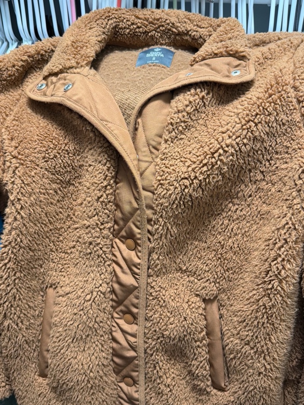 Cozy Sherpa Jacket in Camel